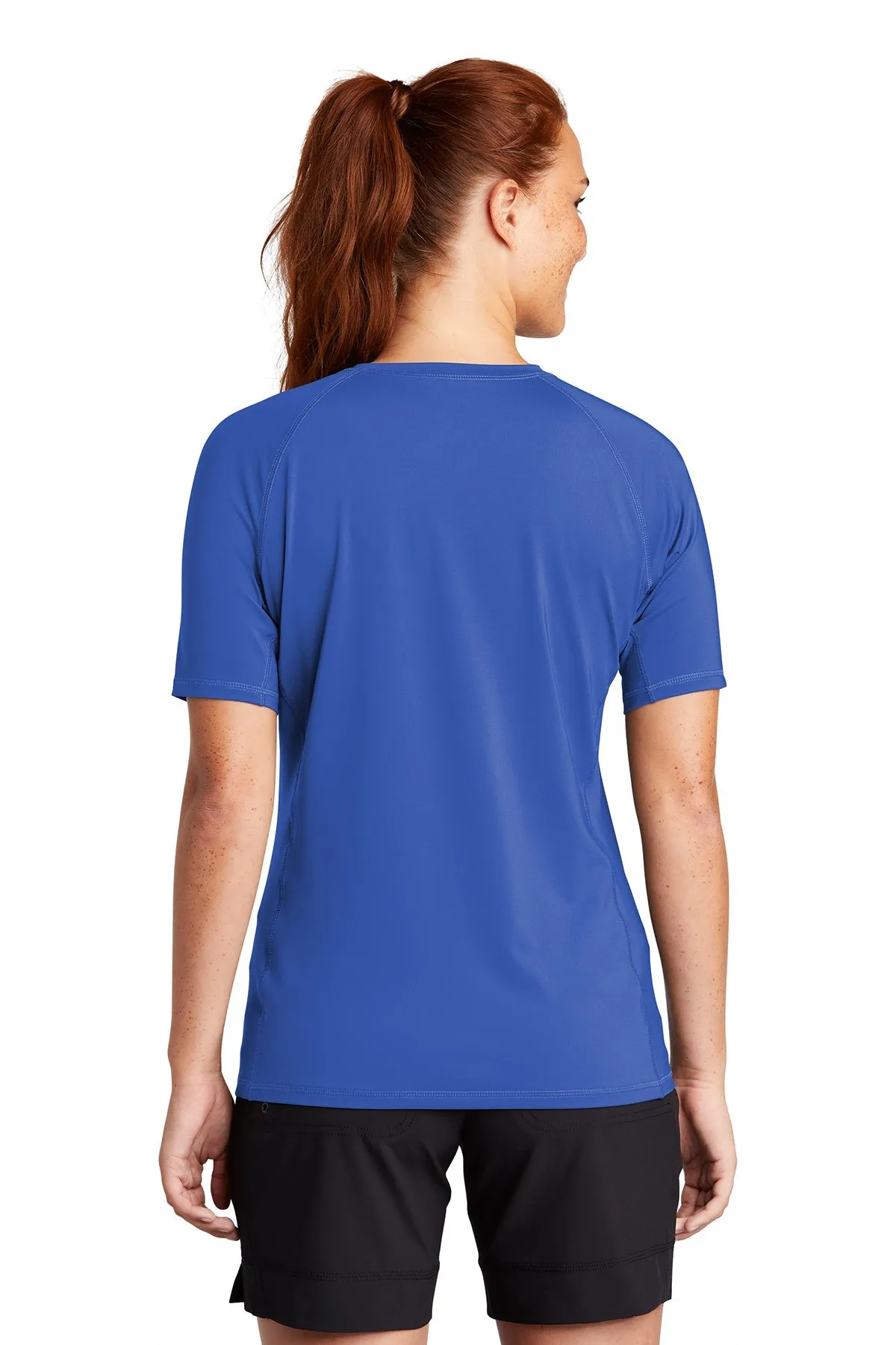 Sport-Tek Ladies Rashguard Customized Tee's, TRUE Royal