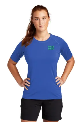 Sport-Tek Ladies Rashguard Customized Tee's, TRUE Royal