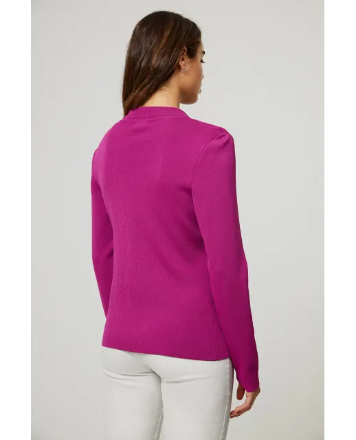 Surkana Dora Fine Knit Blazer In Purple