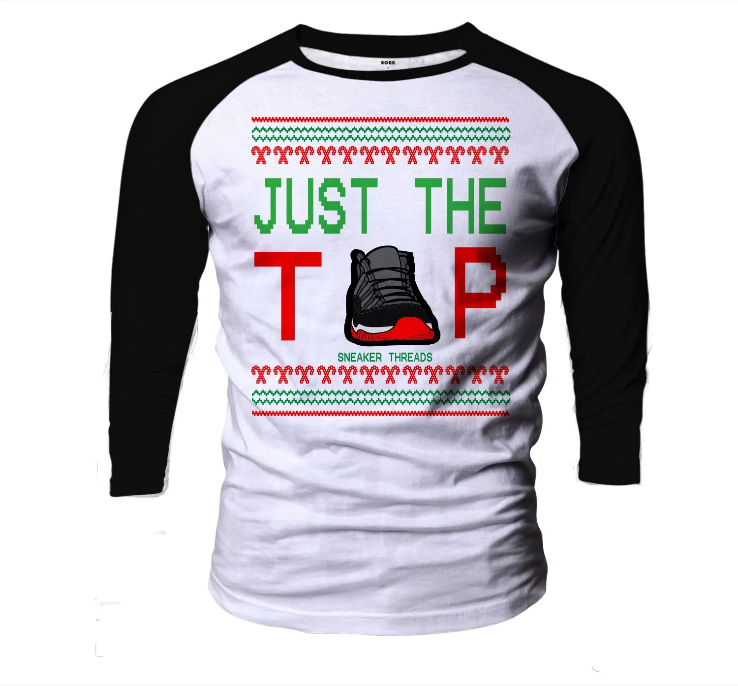 Ugly Christmas Raglan - Bred Tip