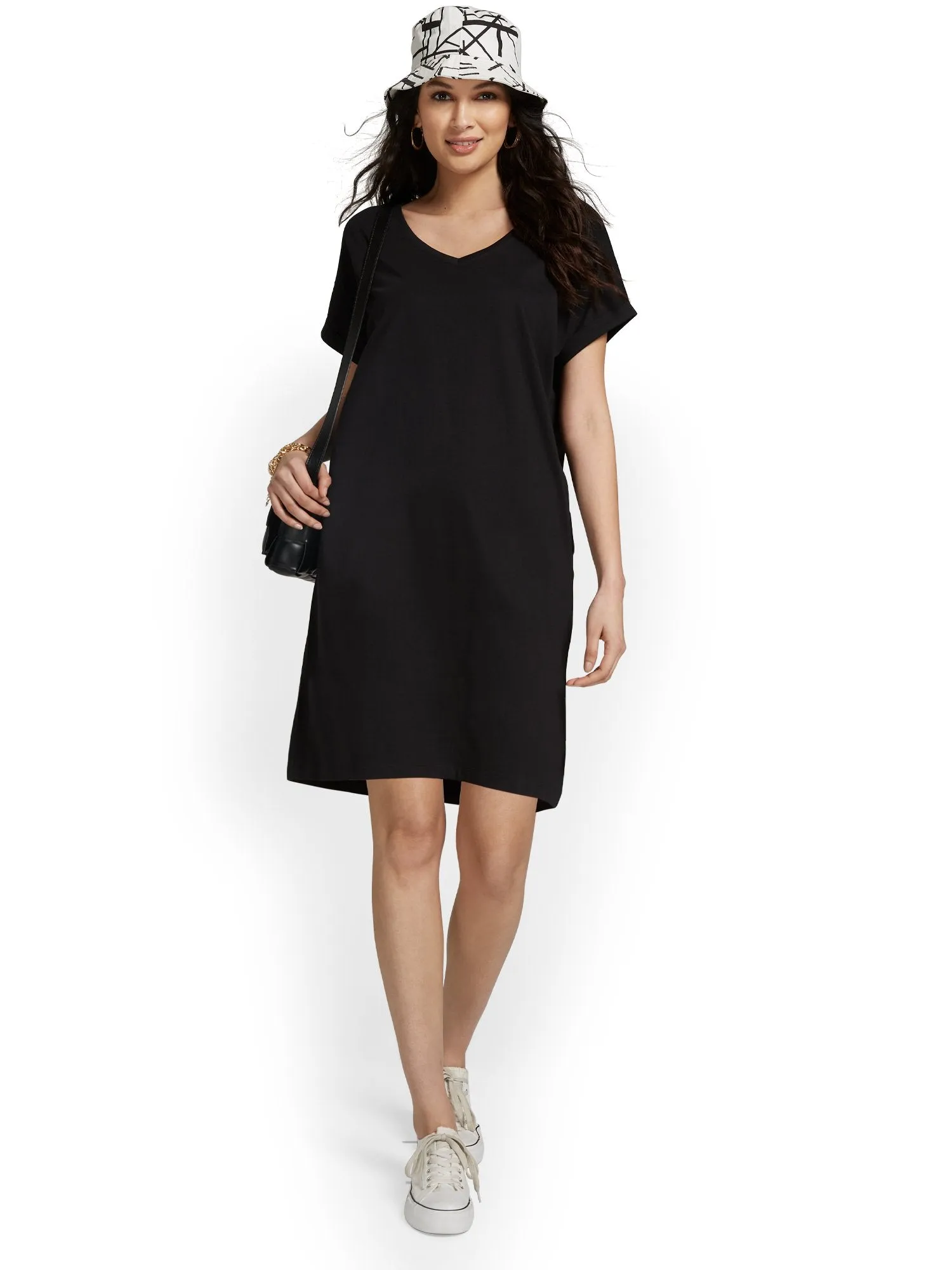 V-Neck Perfect Tee Dress