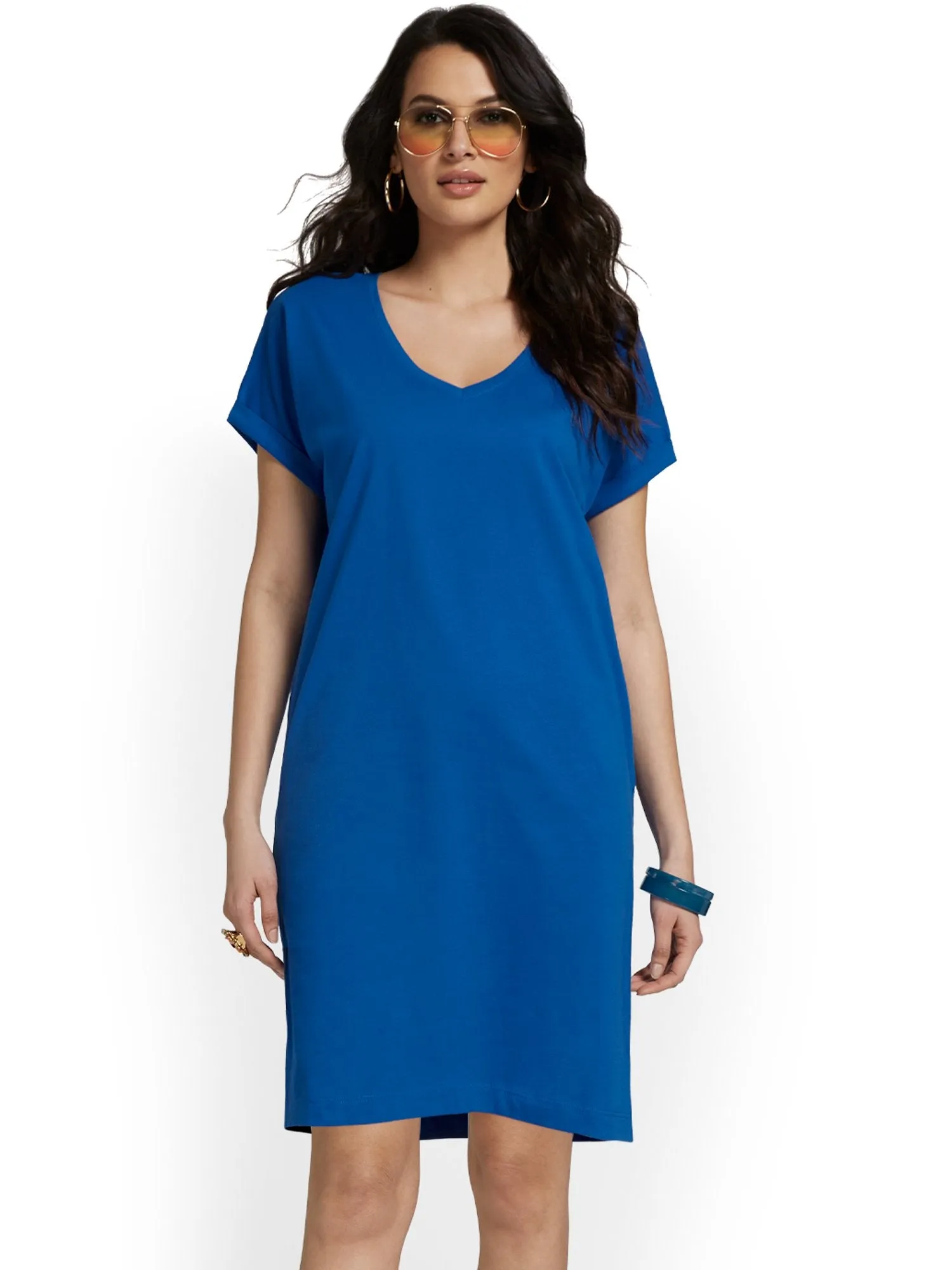 V-Neck Perfect Tee Dress