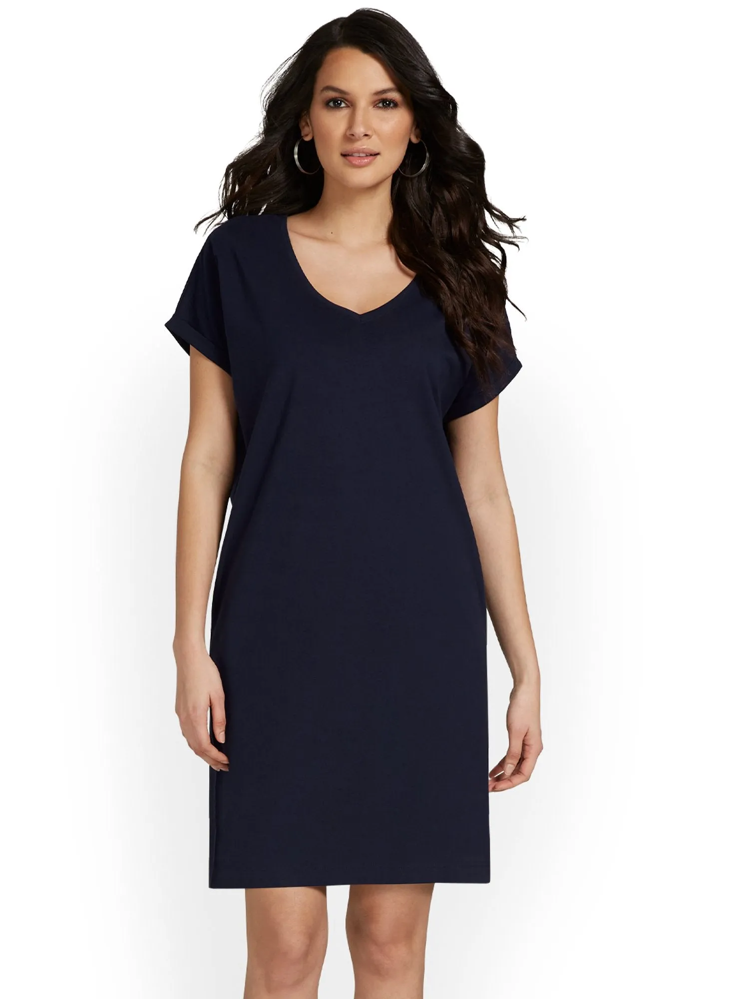 V-Neck Perfect Tee Dress