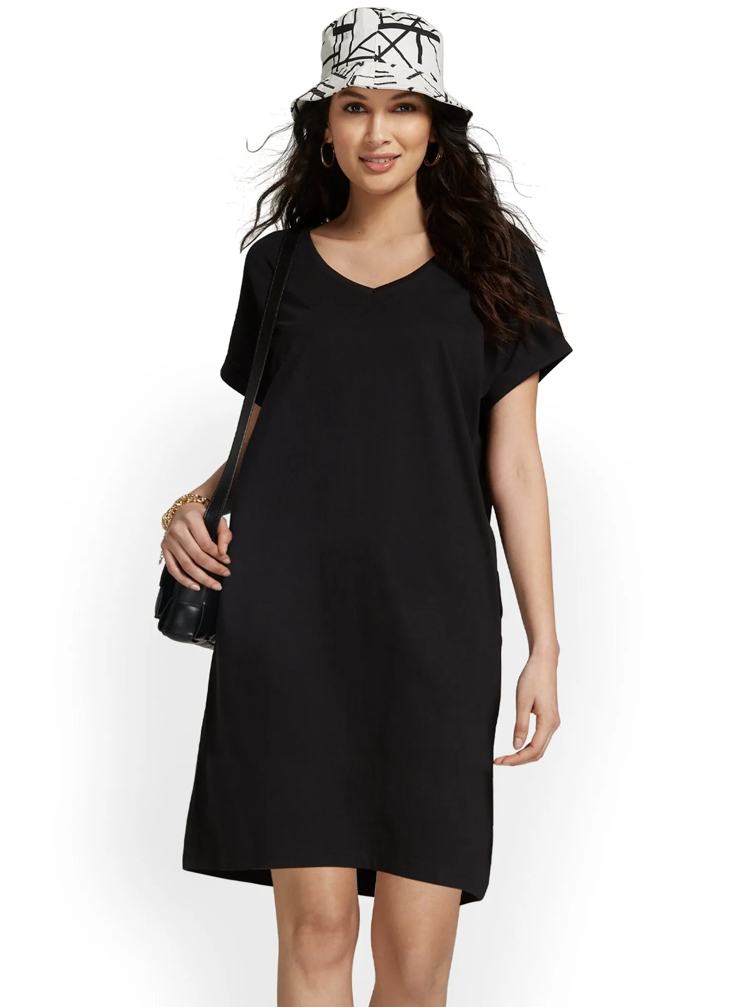 V-Neck Perfect Tee Dress