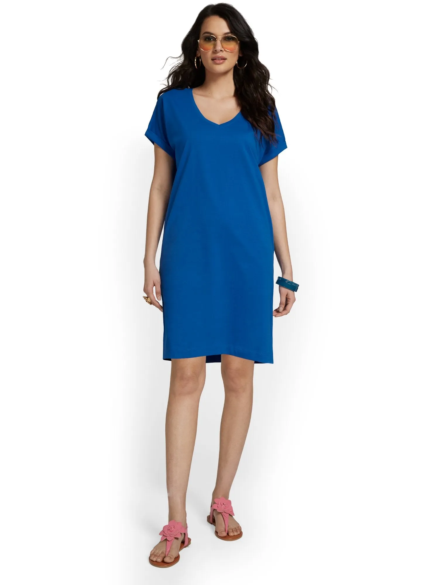 V-Neck Perfect Tee Dress