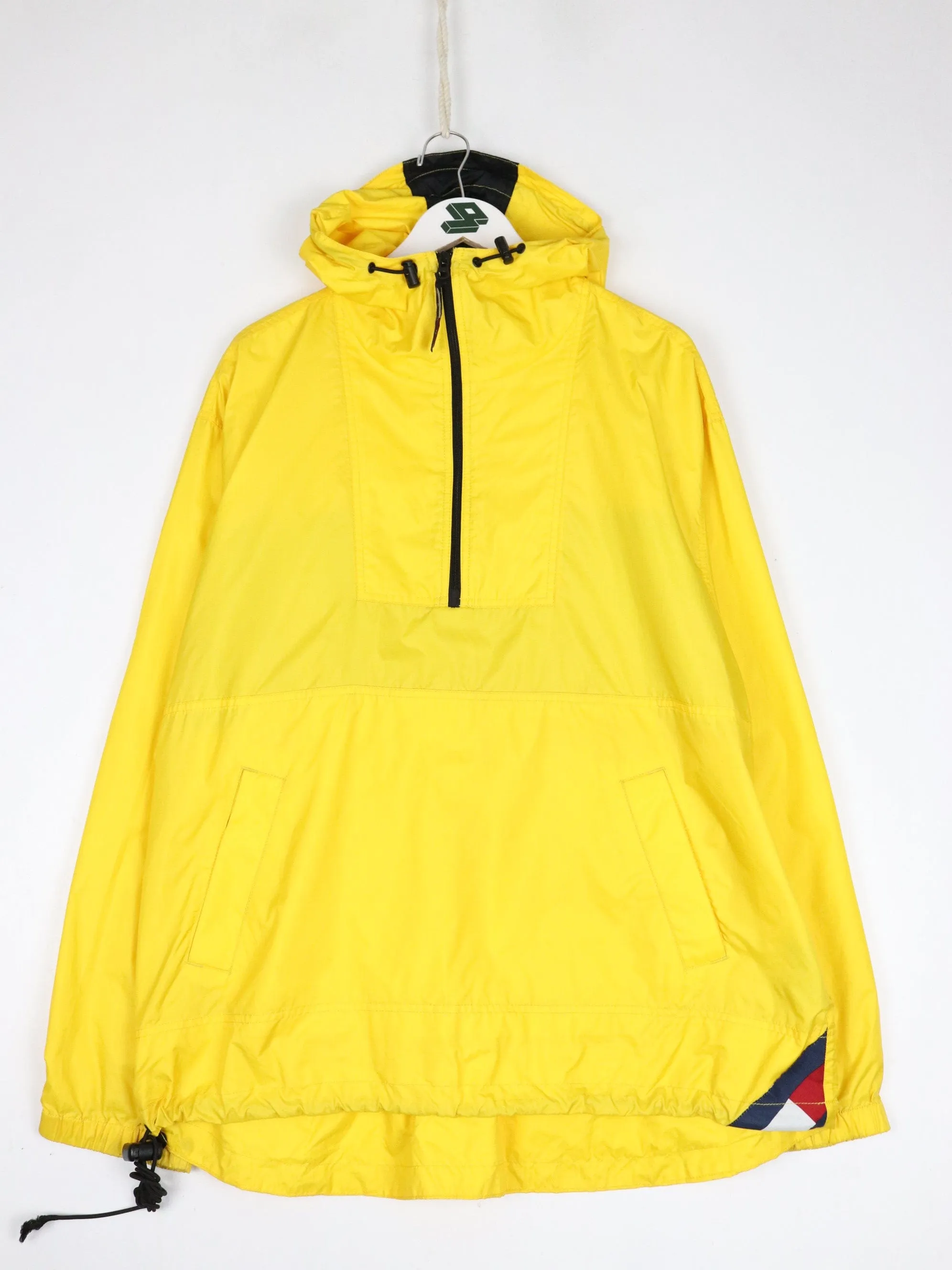 Vintage Tommy Hilfiger Windbreaker Mens XL Yellow Anorak