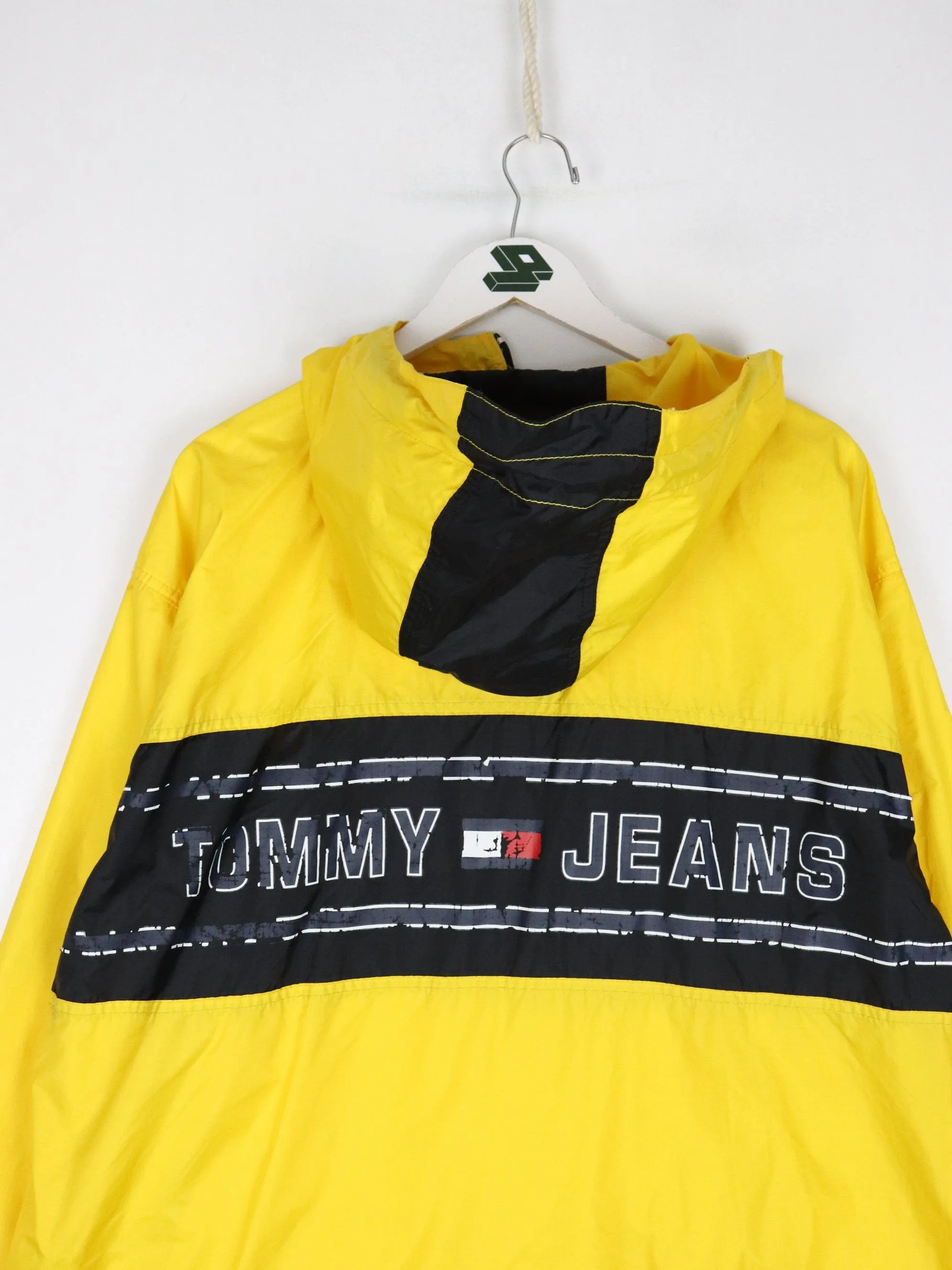 Vintage Tommy Hilfiger Windbreaker Mens XL Yellow Anorak