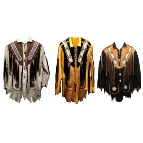 Western Real Leather Cowboy Jackets