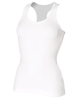 White - Stretch racerback tank