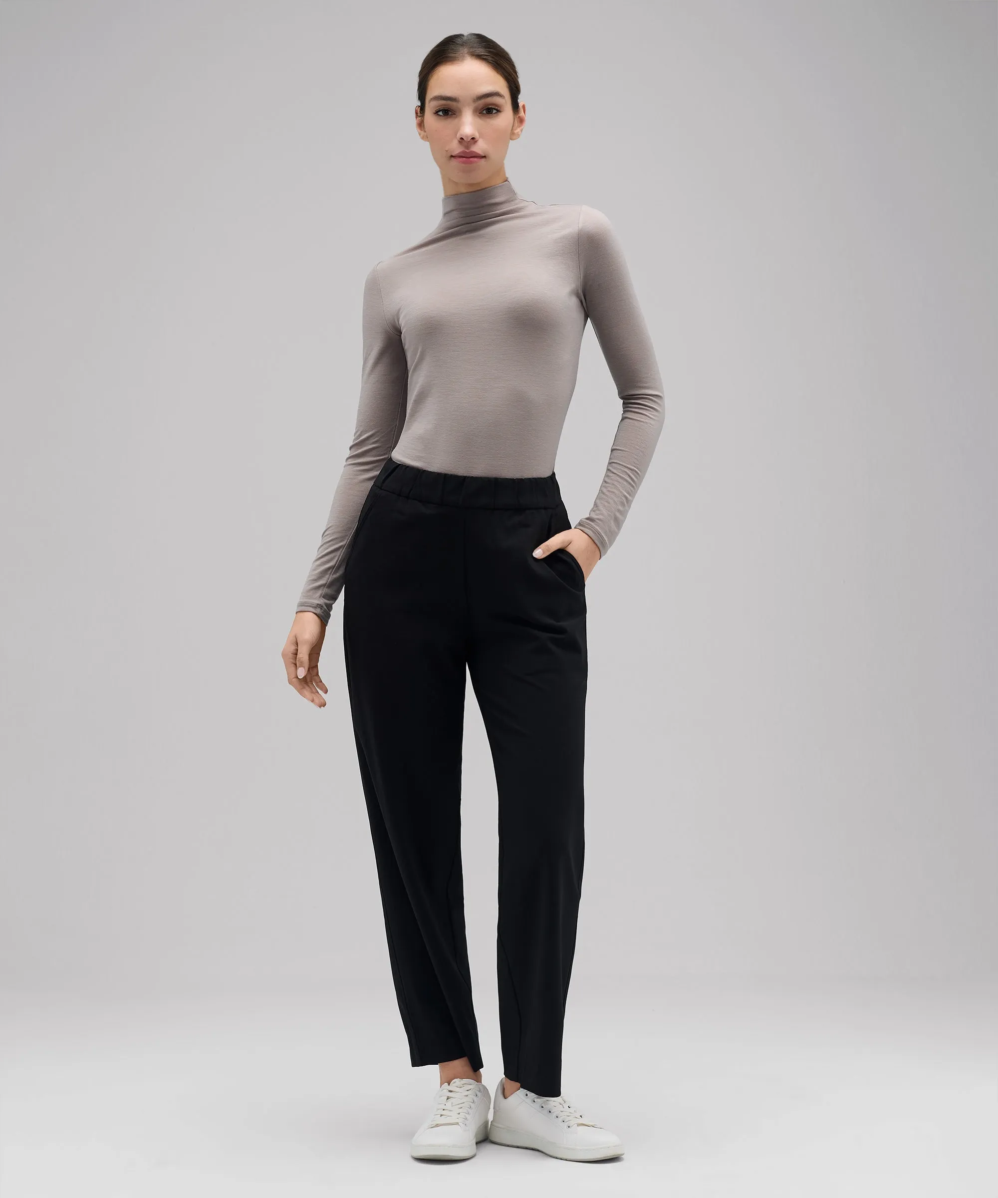 Women's Merino Mock Neck Top