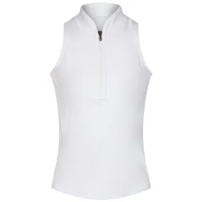 Womens Sleeveless Vesta Mock Neck Top Arctic - AW24